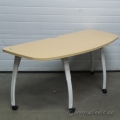 Tek Form Blonde Mobile Height Adjustable Training Table Desk